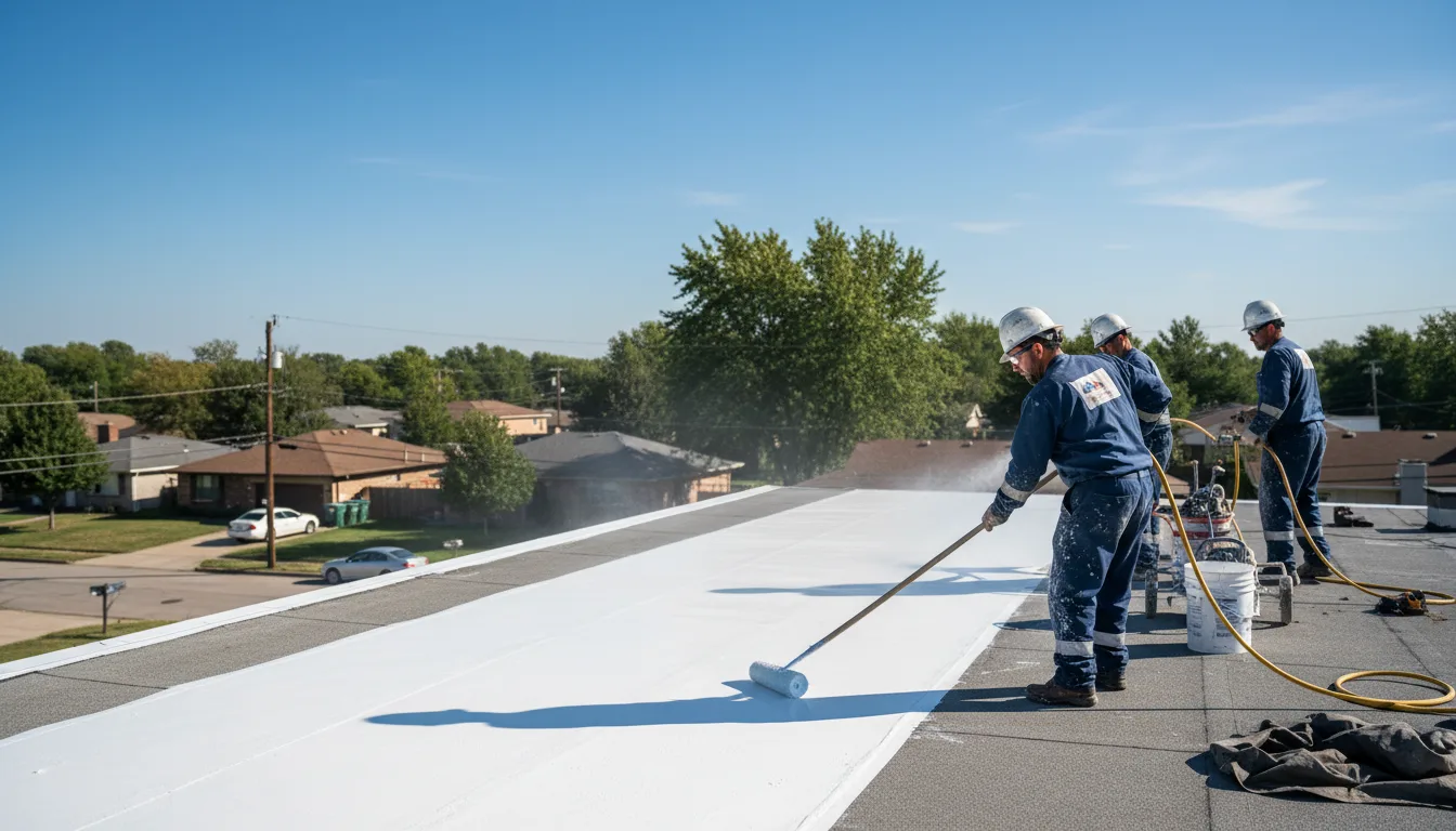 Commercial roof coating in Oostburg, WI near me